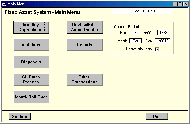 Fxas Main Menu