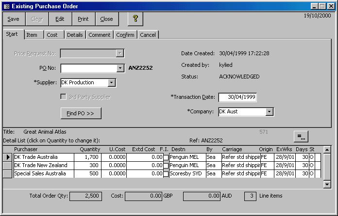 Purchase Order