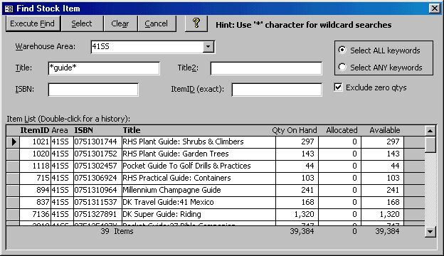 Stock Query