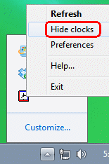 Hide clocks